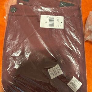 Kut from the Kloth Women's Burgundy Cropped Pants